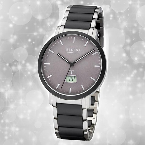 Armbanduhr funk metall - armbanduhr, schwarz